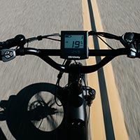 Electric Bike on Tar Road